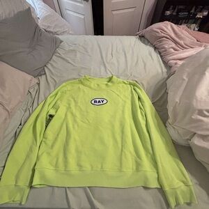 Lime Green Ray Mockneck